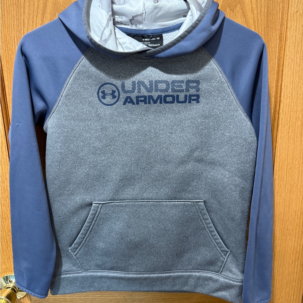 Under Armour Boy’s Two-Tone Blue and Gray Hoodie